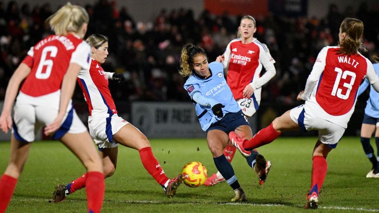 Arsenal Women 1-2 Manchester City Women: Mary Fowler scores 95th-minute winner to setup League Cup final against Chelsea