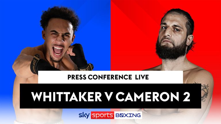 Ben Whittaker and Liam Cameron announce high stakes rematch: Watch a live stream of the press conference