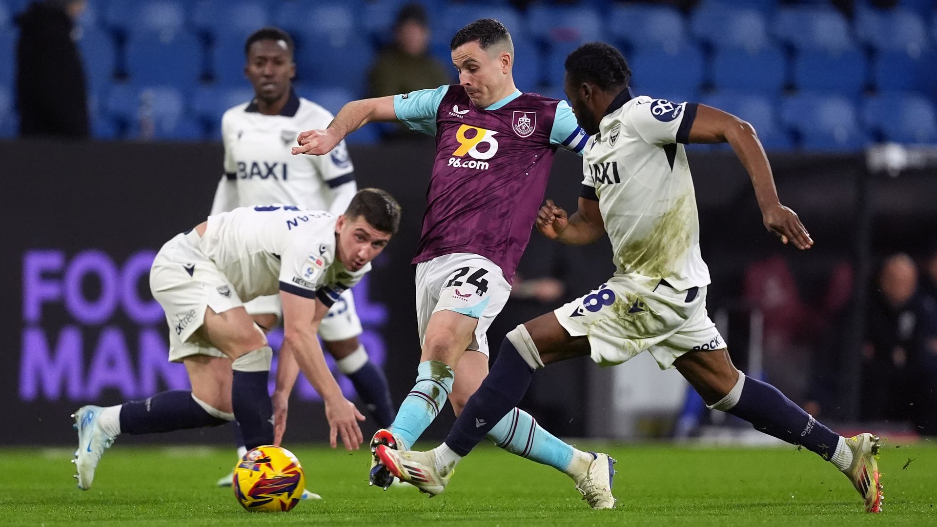 Burnley 1-0 Oxford: Michal Helik's own goal sees Clarets move into second place in the Championship