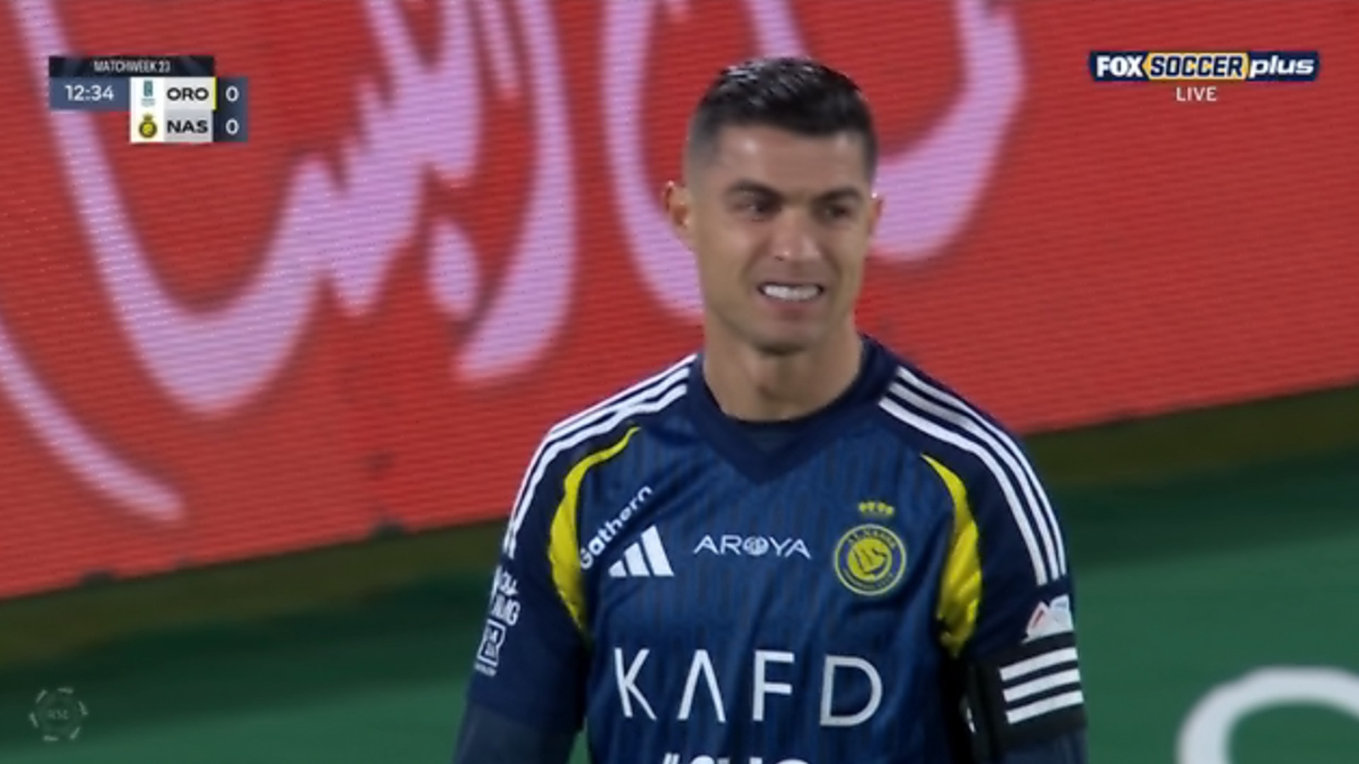 Cristiano Ronaldo takes a shot on goal in 13' against Al-Orobah | FOX Soccer