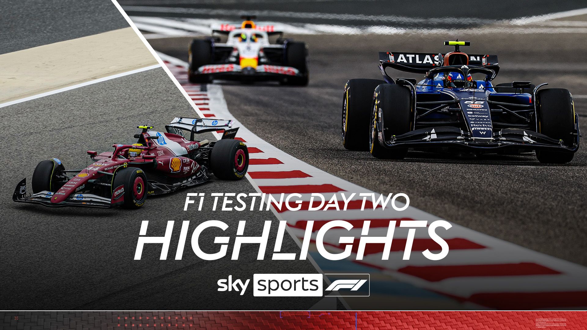 F1 Testing Bahrain | Day two highlights as Carlos Sainz pips Lewis Hamilton for fastest lap