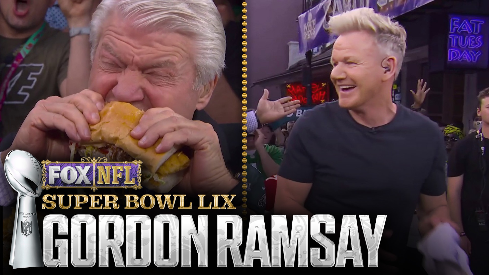 Gordon Ramsay joins the "NFL on FOX" crew to make po' boy sandwiches | Super Bowl LIX on FOX