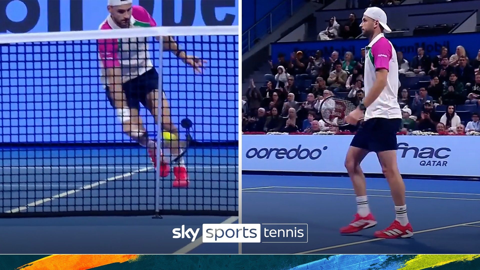 Grigor Dimitrov pulls off incredible drop shot against Jiri Lehecka