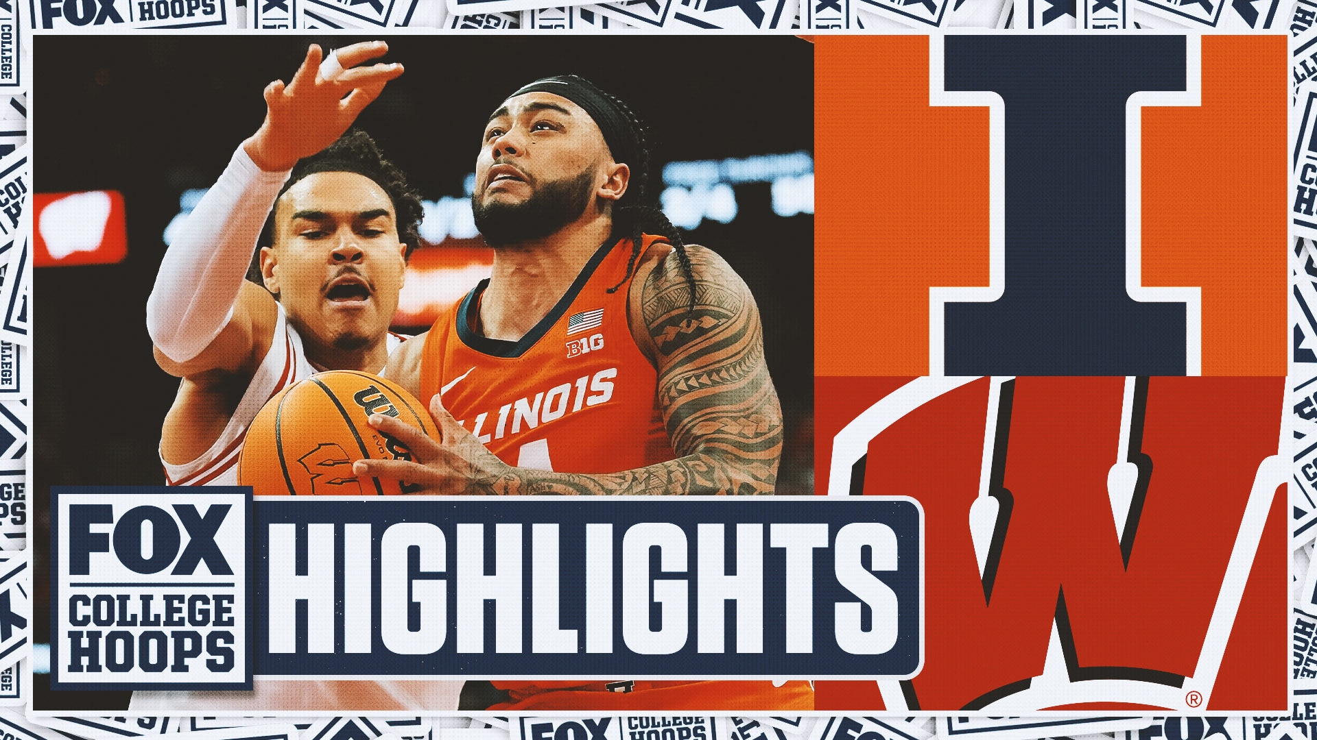 Illinois Fighting Illini vs. No. 11 Wisconsin Badgers Highlights | FOX College Hoops