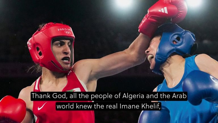 Imane Khelif: Olympic boxing champion says she's 'never stayed down' and vows to fight back after lawsuit