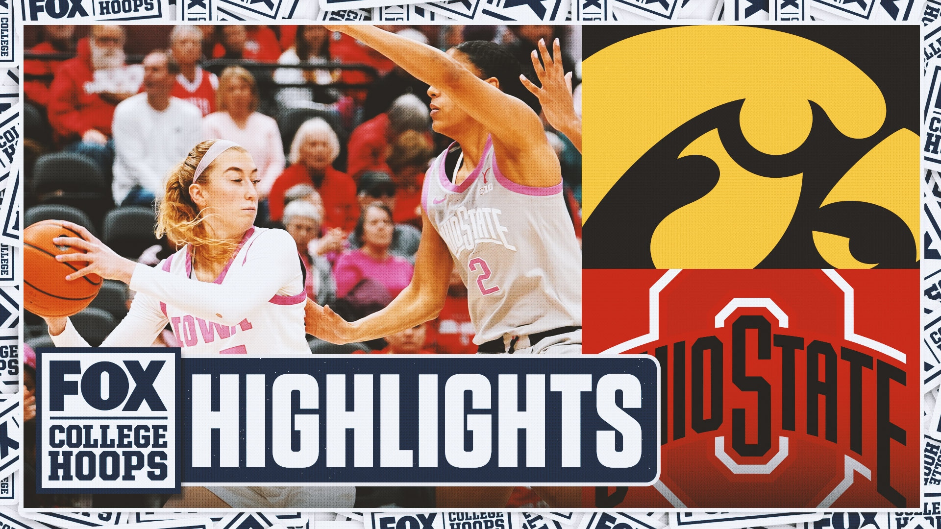 Iowa Hawkeyes vs. No. 8 Ohio State Buckeyes Highlights | FOX College Hoops