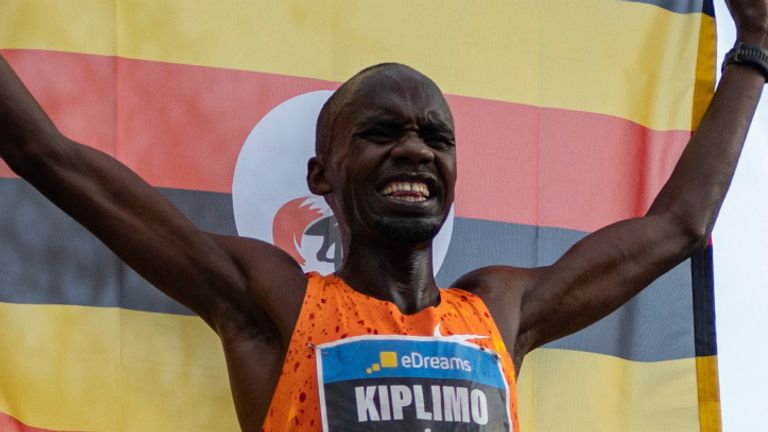 Jacob Kiplimo obliterates half marathon world record in under 57 minutes during dominant Barcelona victory