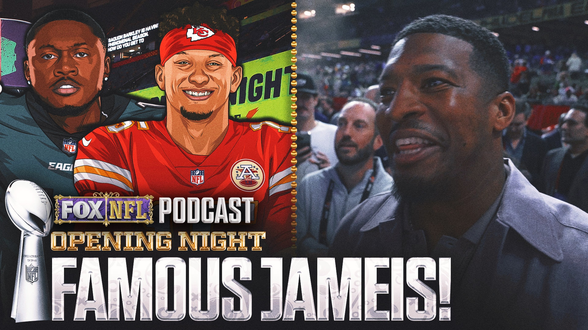 Jameis Winston SHINES in Super Bowl Opening Night with Patrick Mahomes, A.J. Brown | NFL on FOX POD