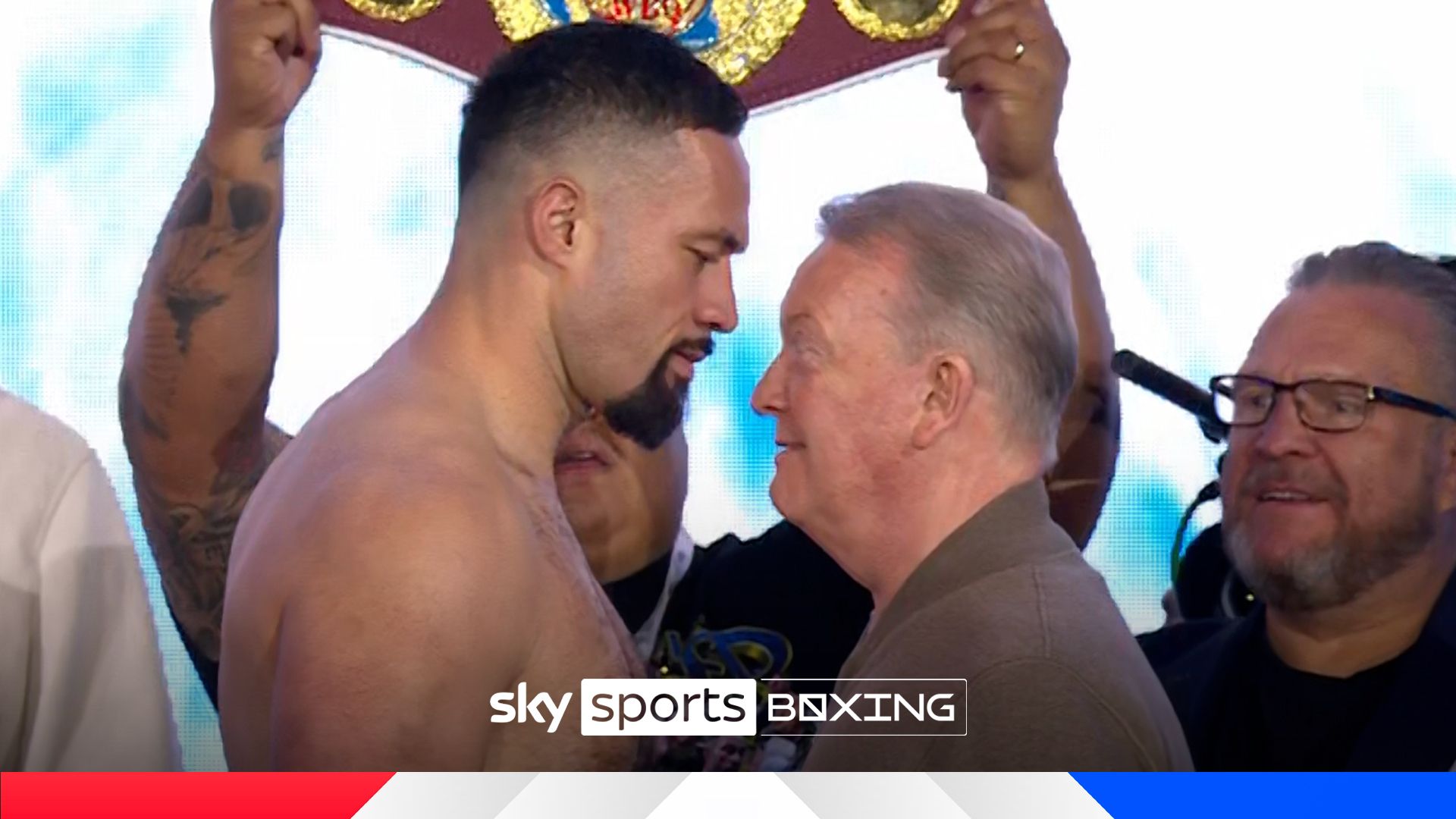 Joseph Parker faces off with Frank Warren in absence of Martin Bakole after weighing in at career heaviest!