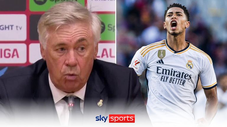 Jude Bellingham: Carlo Ancelotti says Real Madrid will appeal to reduce England midfielder's two-game ban