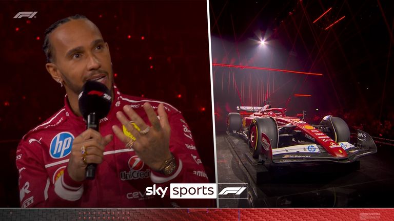 Lewis Hamilton is proving a 'perfect fit' with Ferrari, says team principal Fred Vasseur as SF-25 launches