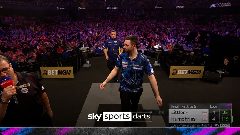 Luke Littler defeats Luke Humphries to win Premier League night in Glasgow