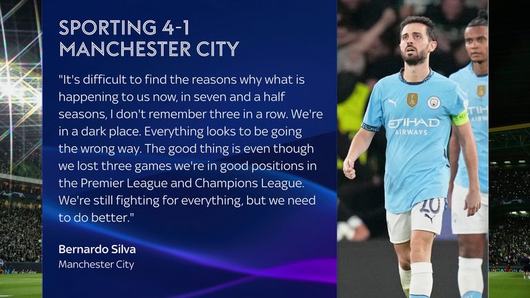 Man City: Bernardo Silva claims team is not in same 'dark place' but admits season hinges on Real Madrid tie