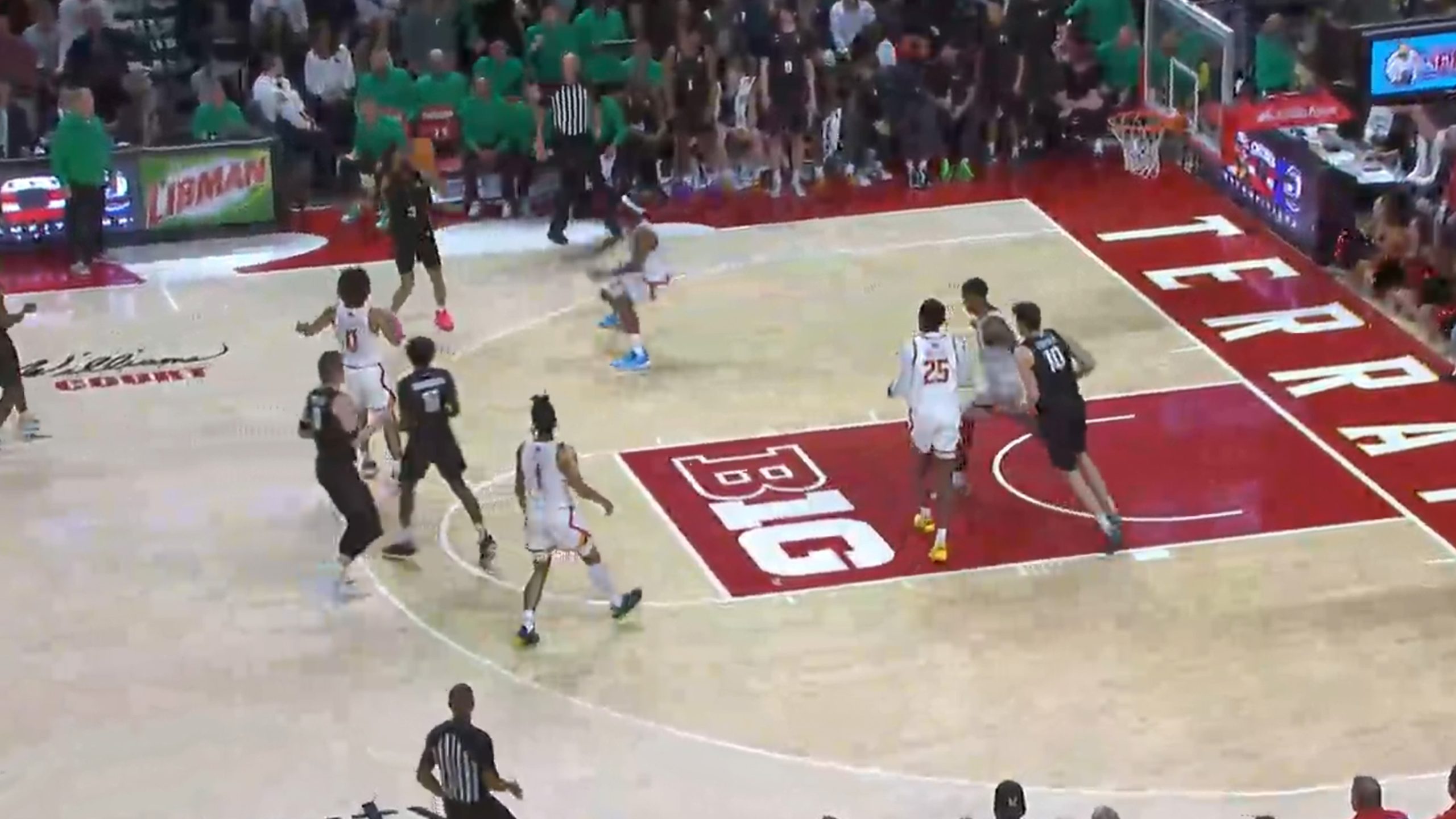 Michigan State's Jaden Akins sinks 3-pointer to extend lead against Maryland