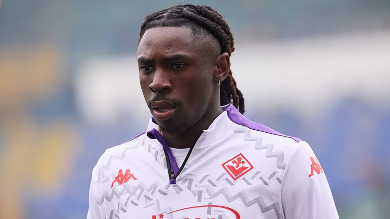 Moise Kean: Ex-Everton striker taken to hospital after collapsing while playing for Fiorentina