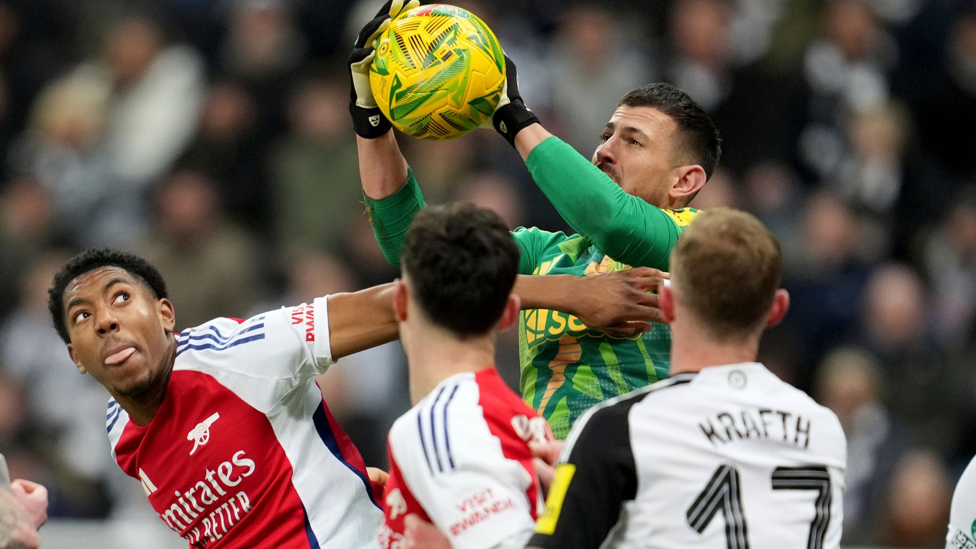 Newcastle troll Arsenal over match ball after Mikel Arteta's first-leg comments in Carabao Cup semi-final