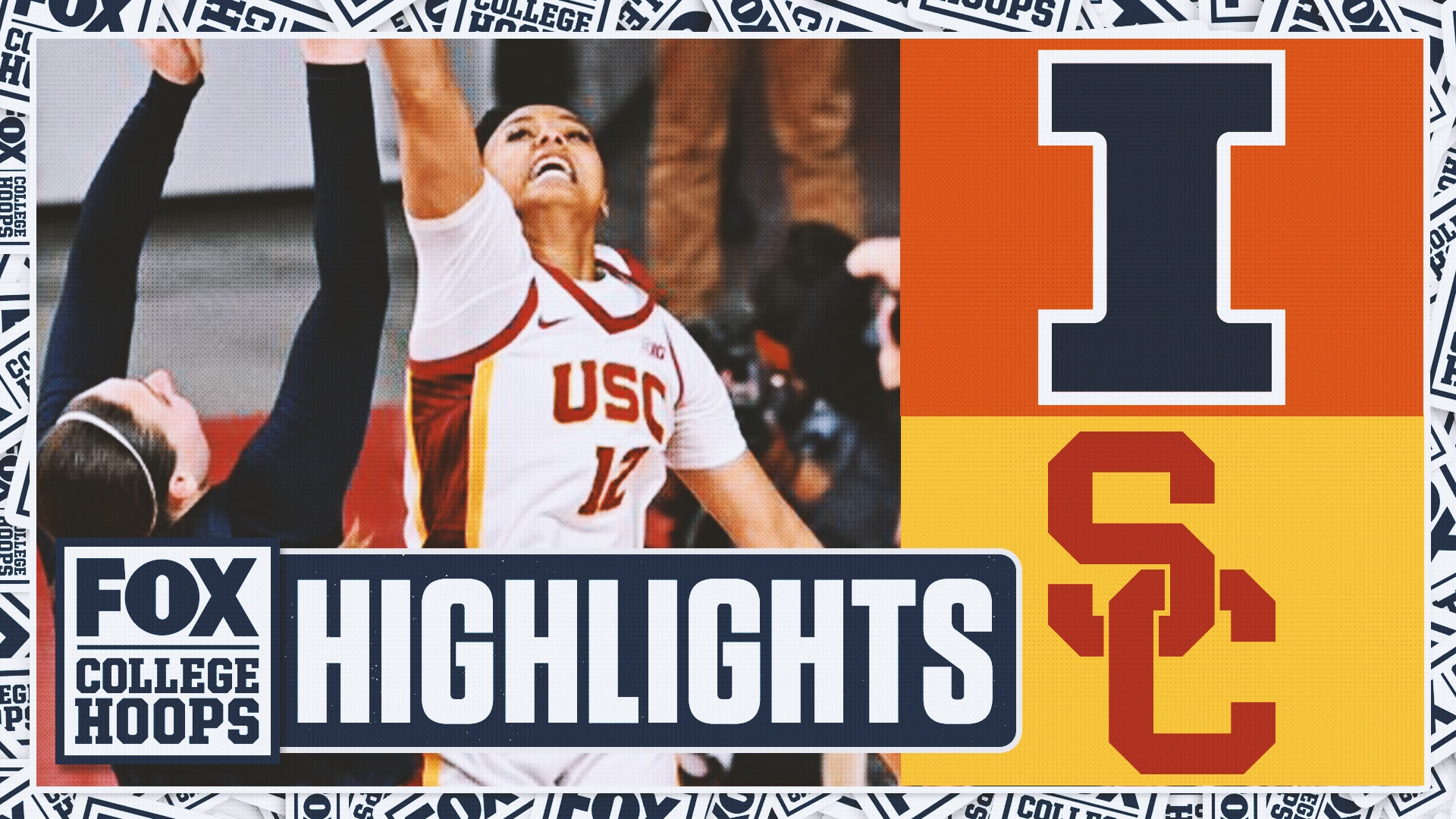 No. 25 Illinois Fighting Illini vs. No. 4 USC Trojans Highlights | FOX College Hoops