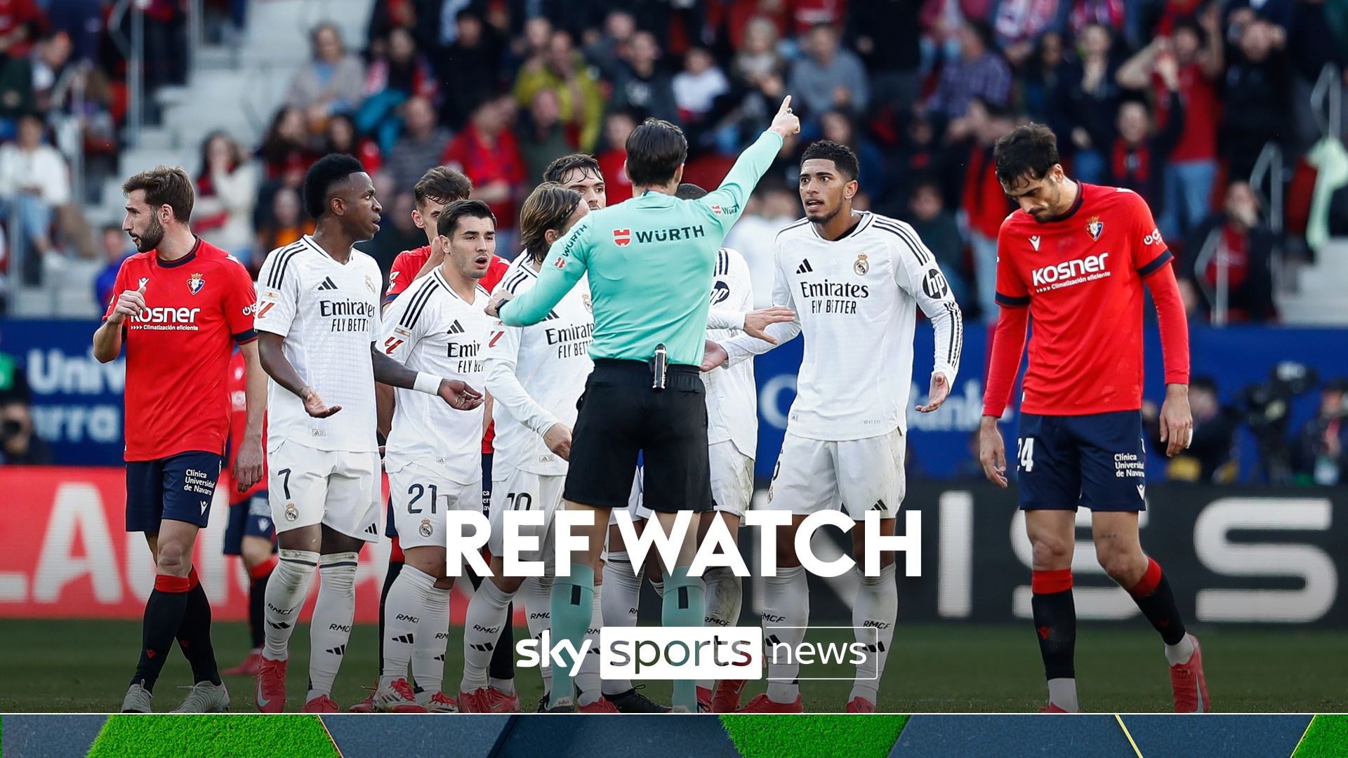 Ref Watch: Jude Bellingham's red for Real Madrid at Osasuna analysed