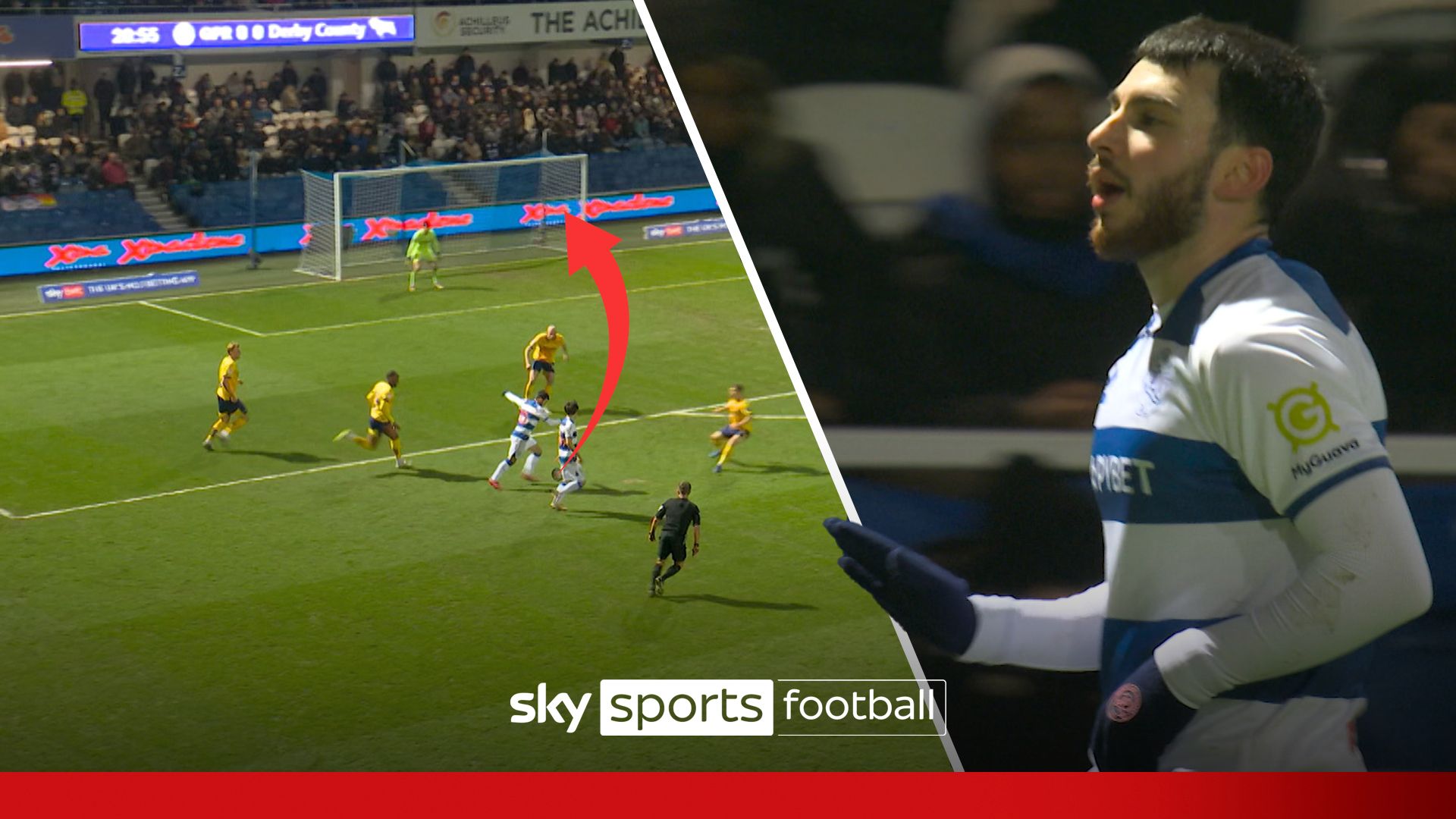 Right on cue… Lee Hendrie calls for Ilias Chair to score and he DELIVERS spectacularly