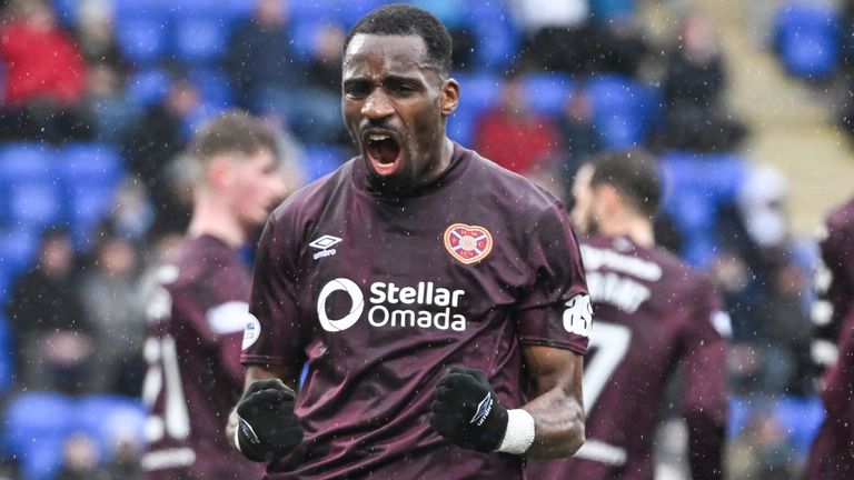 St Johnstone 1-2 Hearts: Elton Kabangu scores twice as Jam Tarts beat Scottish Premiership's bottom side