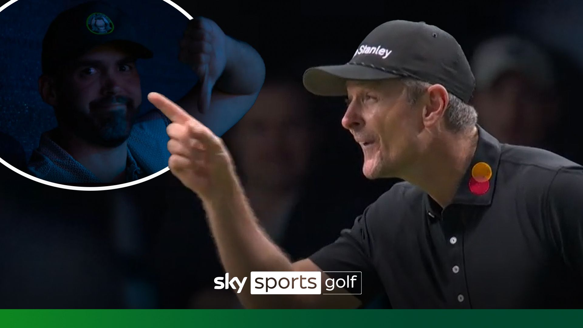 TGL: Justin Rose silences heckler in the crowd! | 'I can't hear you!'