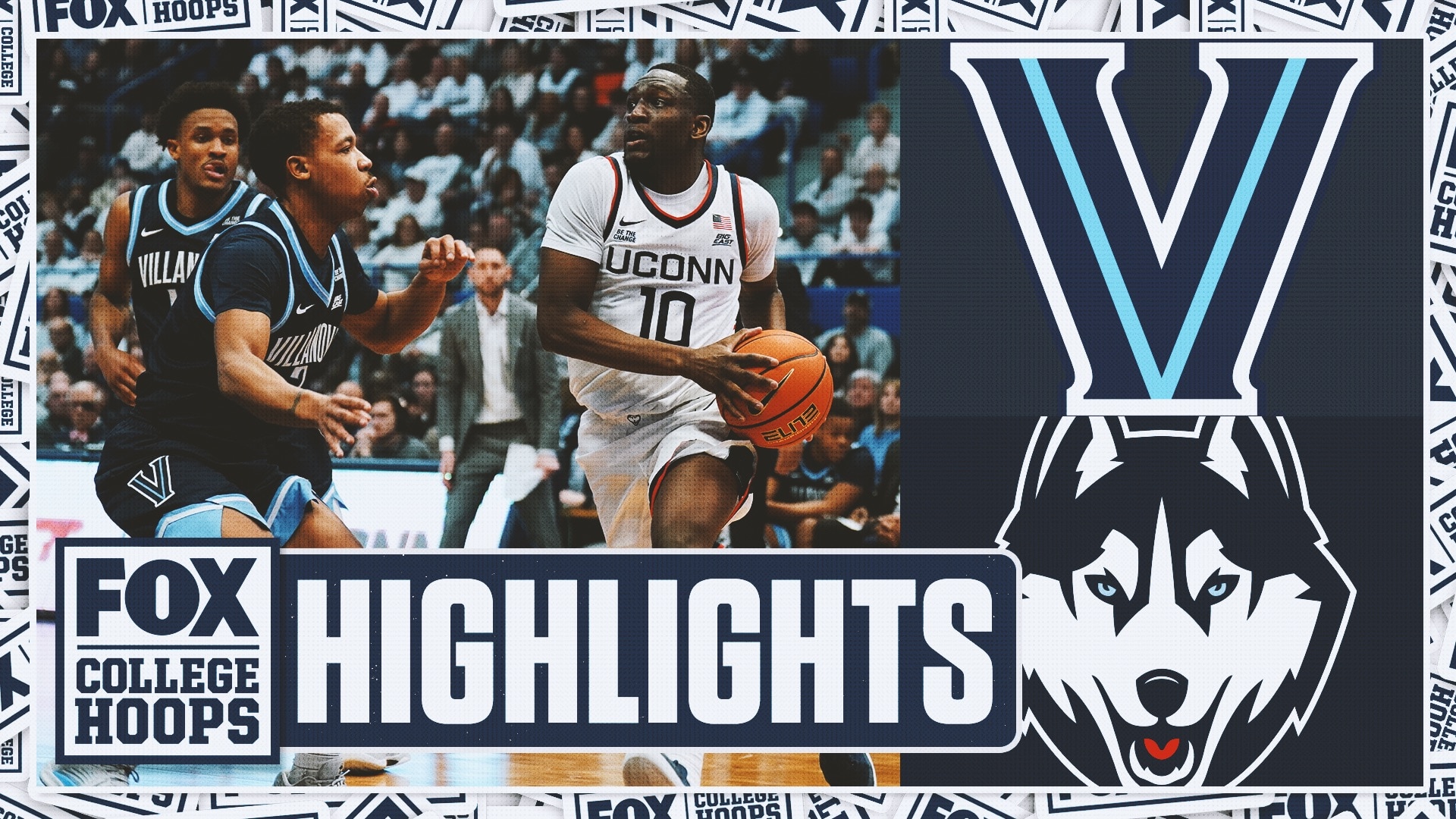 Villanova Wildcats vs. UConn Huskies Highlights | FOX College Hoops