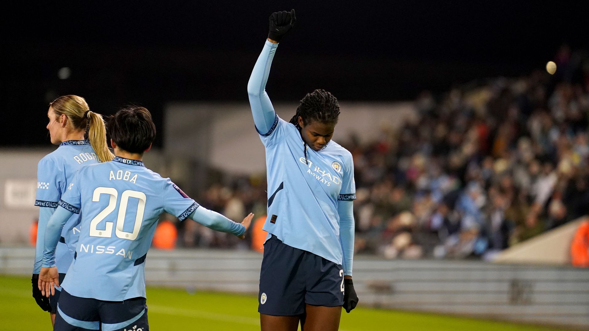 WSL: Courtney Sweetman-Kirk reflects on Khadija Shaw celebration against Liverpool