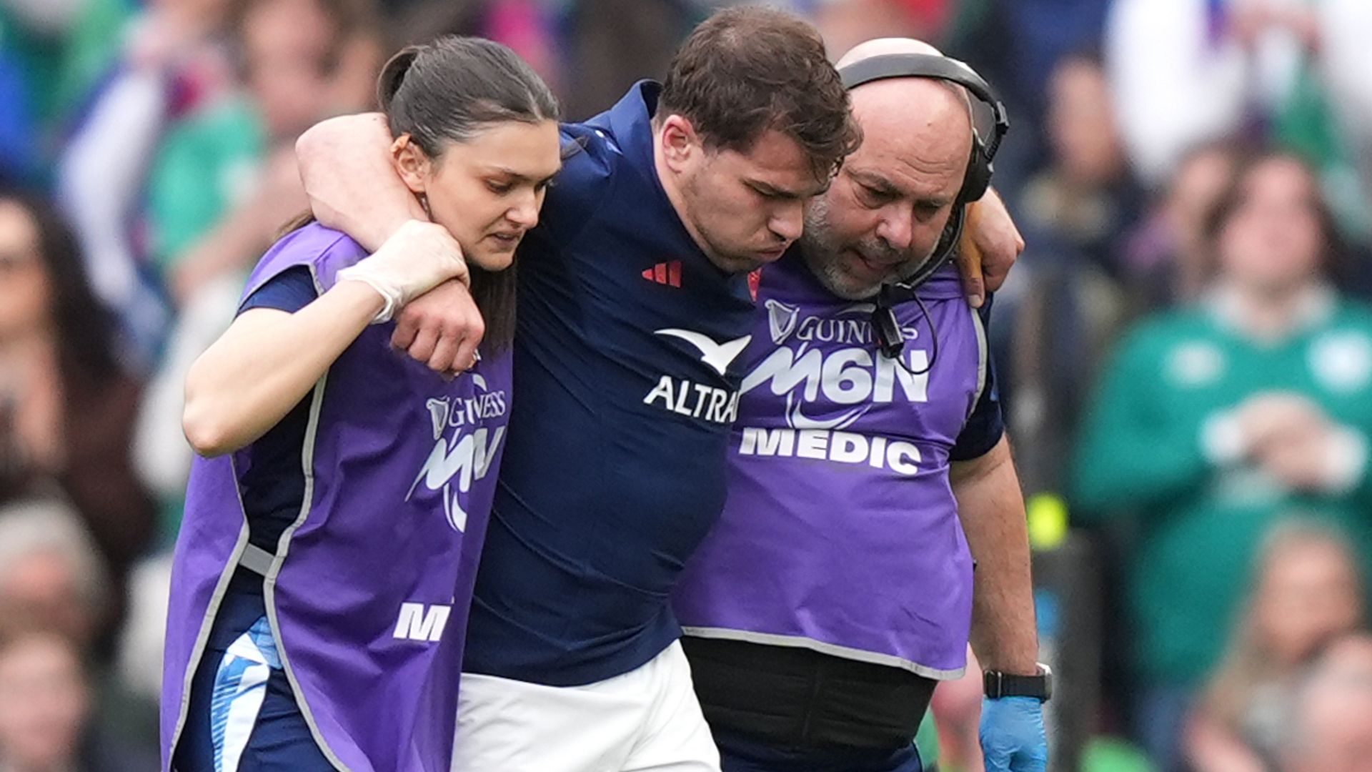 Antoine Dupont: France skipper confirms he ruptured cruciate ligaments in his knee in Six Nations win against Ireland in Dublin