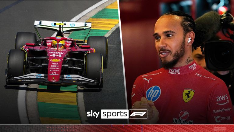 Australian GP: Lewis Hamilton feels he's getting 'faster bit by bit' at Ferrari after first day of 2025 F1 practice