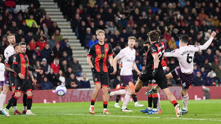 Bournemouth 1-2 Brentford: Christian Norgaard hits winner as Bees sting Cherries in comeback victory