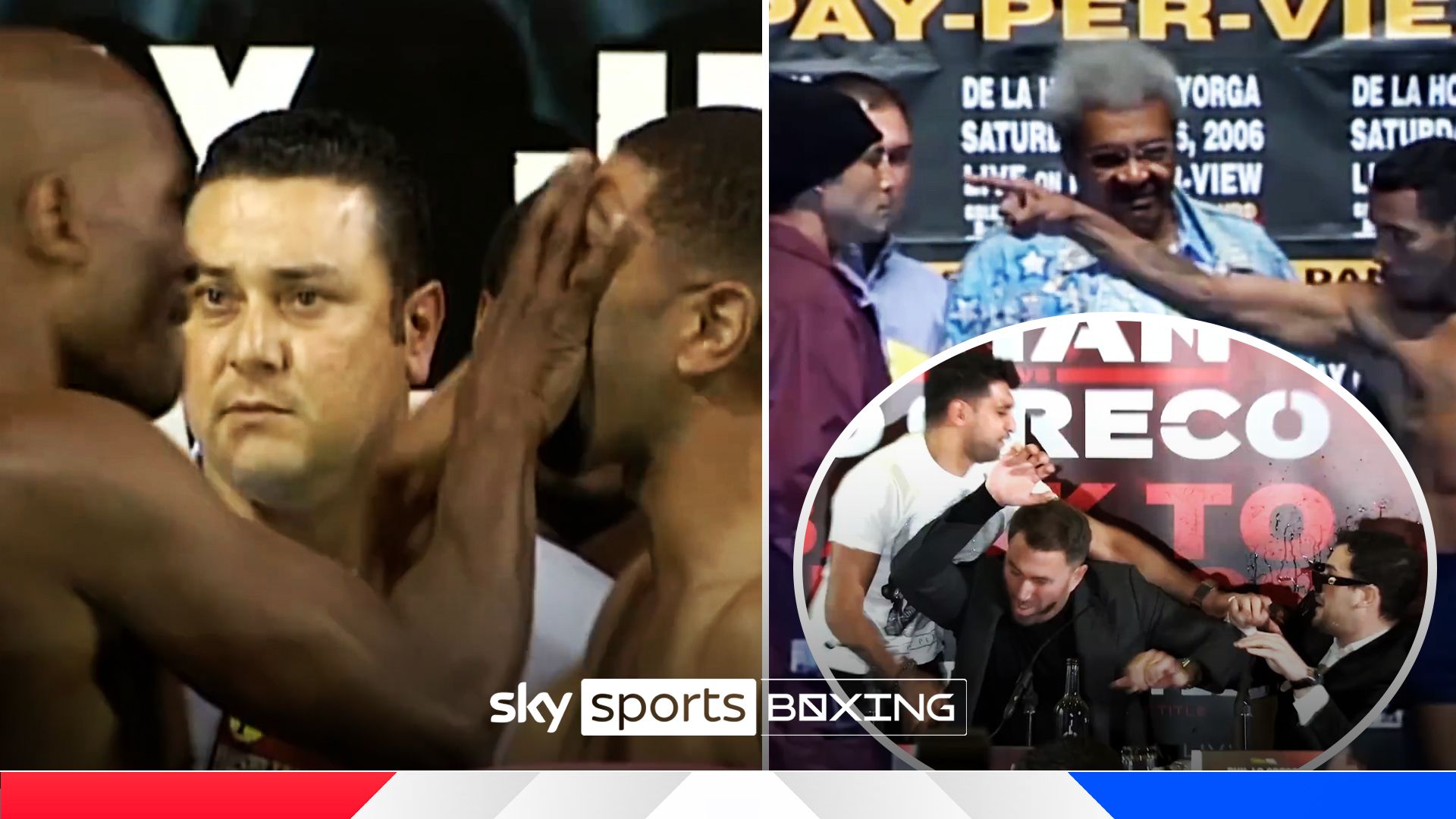 Boxing's most shocking brawls! Pre-fight MAYHEM