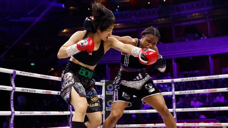 Caroline Dubois withstands late charge to defeat Bo Mi Re Shin and defend WBC lightweight world championship