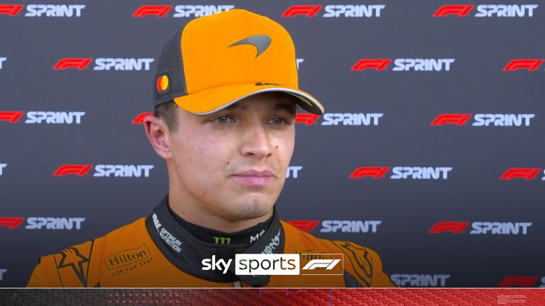 Chinese GP: Lando Norris admits mistakes but says McLaren car was 'too difficult to drive' in Shanghai