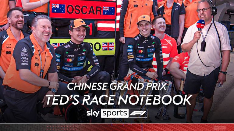 Chinese GP: Martin Brundle assesses Oscar Piastri's win, Ferrari 'pain' after disqualifications for Lewis Hamilton and Charles Leclerc