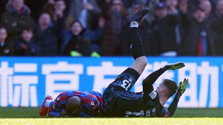 Crystal Palace 3-1 Millwall: Eagles edge into FA Cup quarter-finals after Jean-Philippe Mateta stretched off following horror challenge