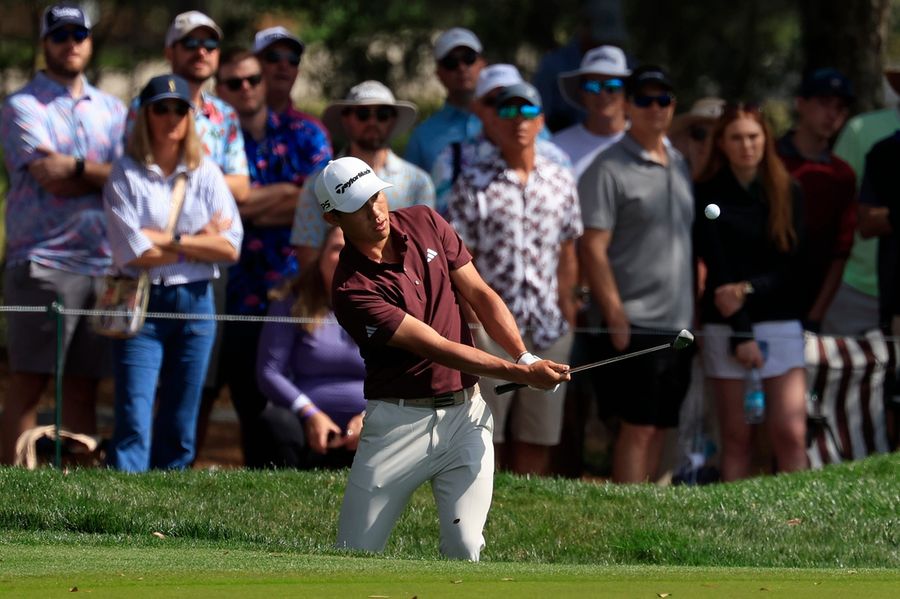 Deadspin | Collin Morikawa fans flames with media after nine-birdie second round