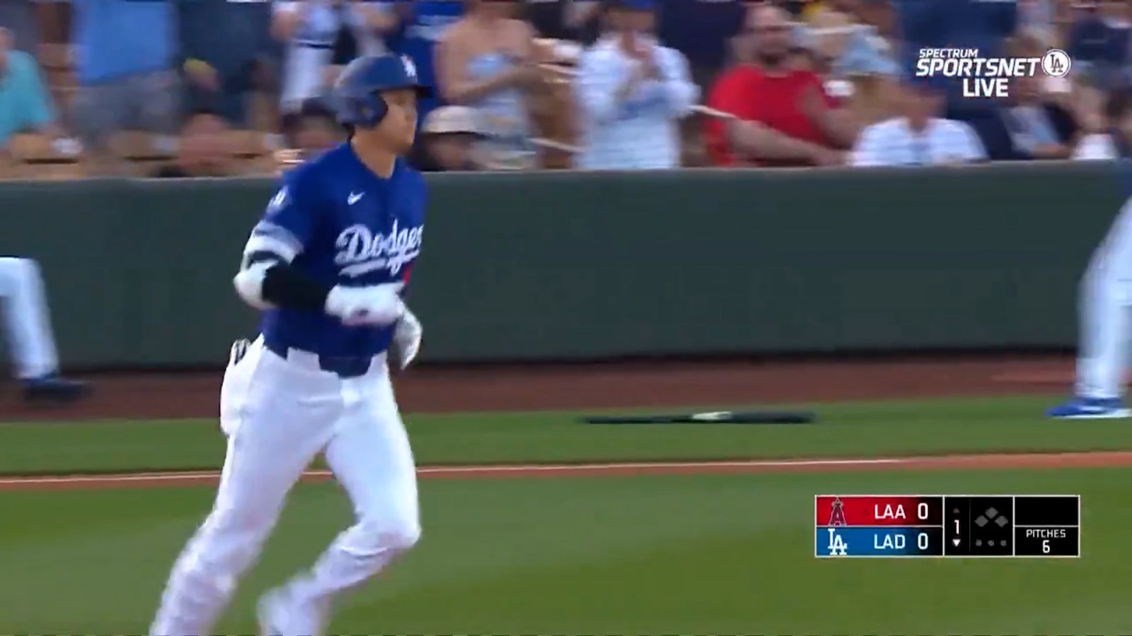 Dodgers star Shohei Ohtani hits solo homer in first at-bat of 2025