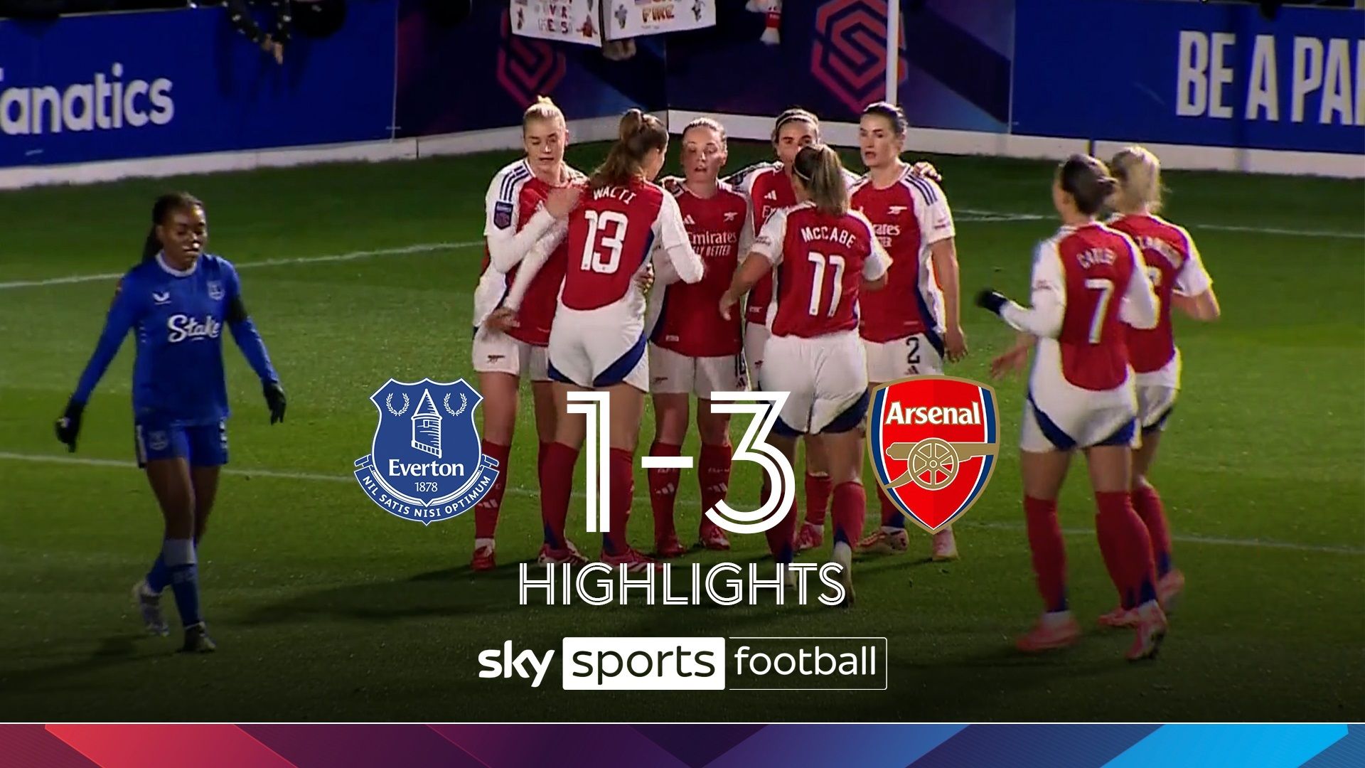 Everton 1-3 Arsenal | WSL highlights