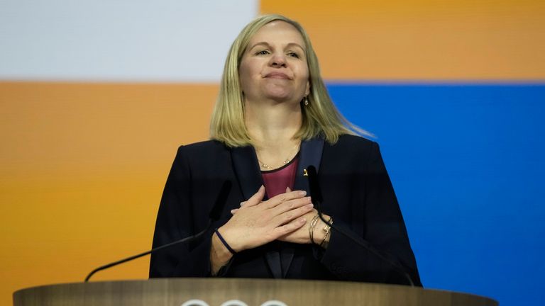 Incoming IOC leader Kirsty Coventry won't ban countries from Olympics over wars and will open talks on Russia being allowed back