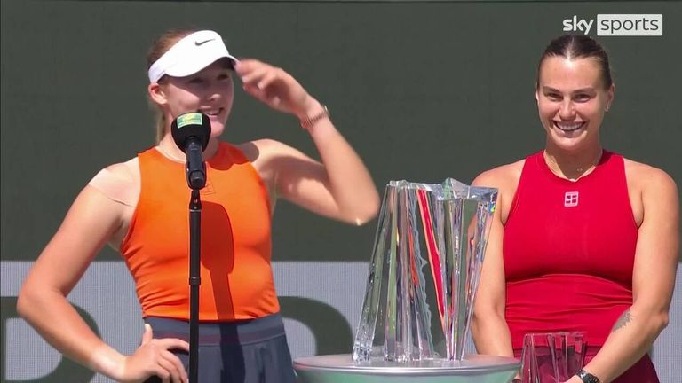 Indian Wells: Mirra Andreeva stuns Aryna Sabalenka as 17-year-old wins BNP Paribas Open women's singles final