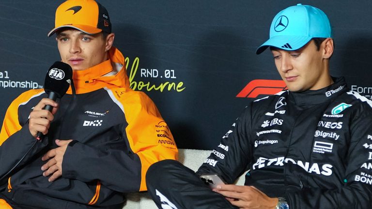 Lando Norris says George Russell's McLaren pace comments 'not the mentality to have'