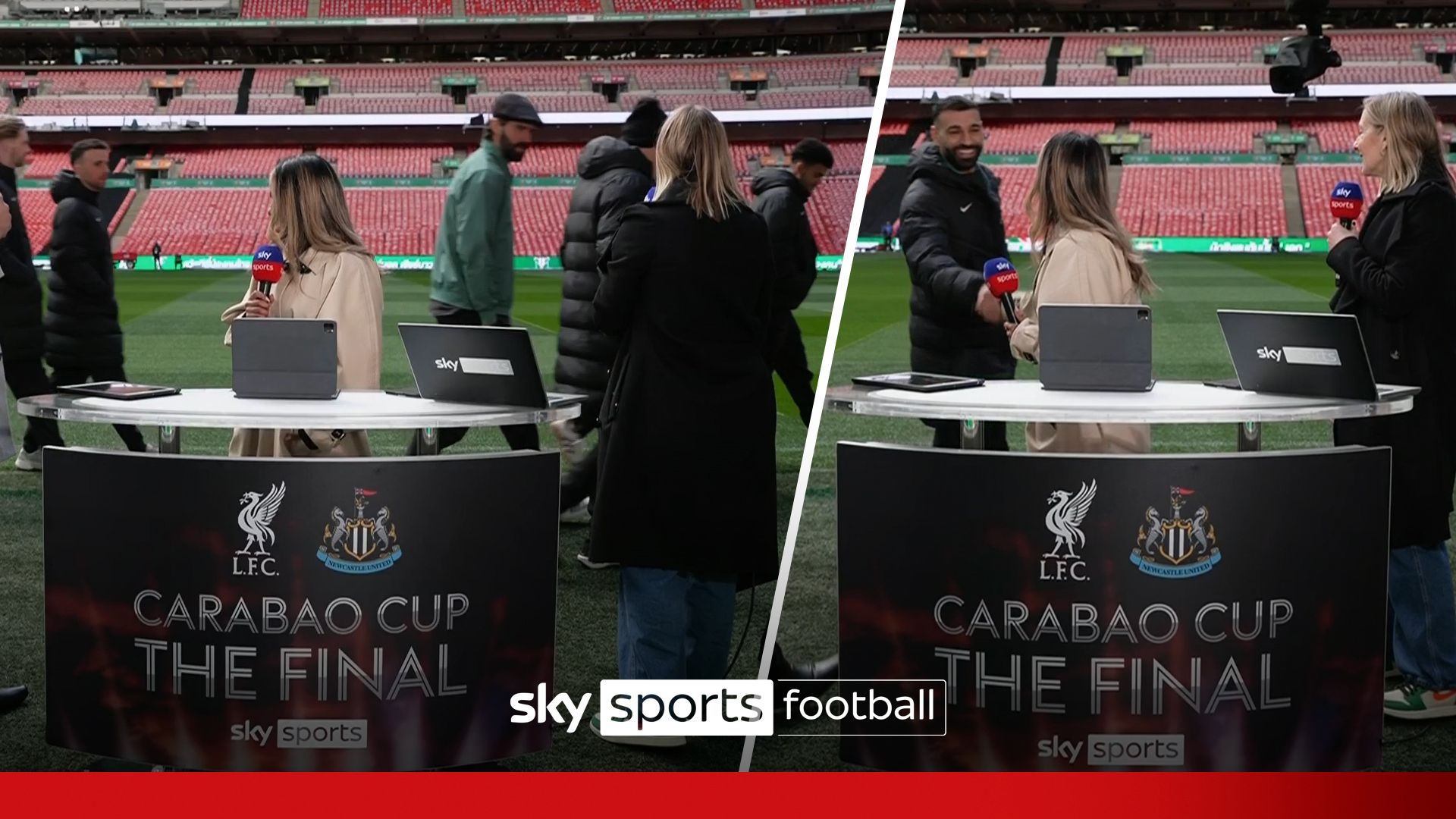 Liverpool players make surprise appearance ahead of Carabao Cup final