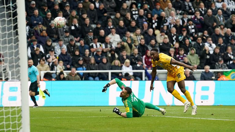 Newcastle 1-2 Brighton (AET): Danny Welbeck the hero as Fabian Hurzeler's side reach FA Cup quarter-finals