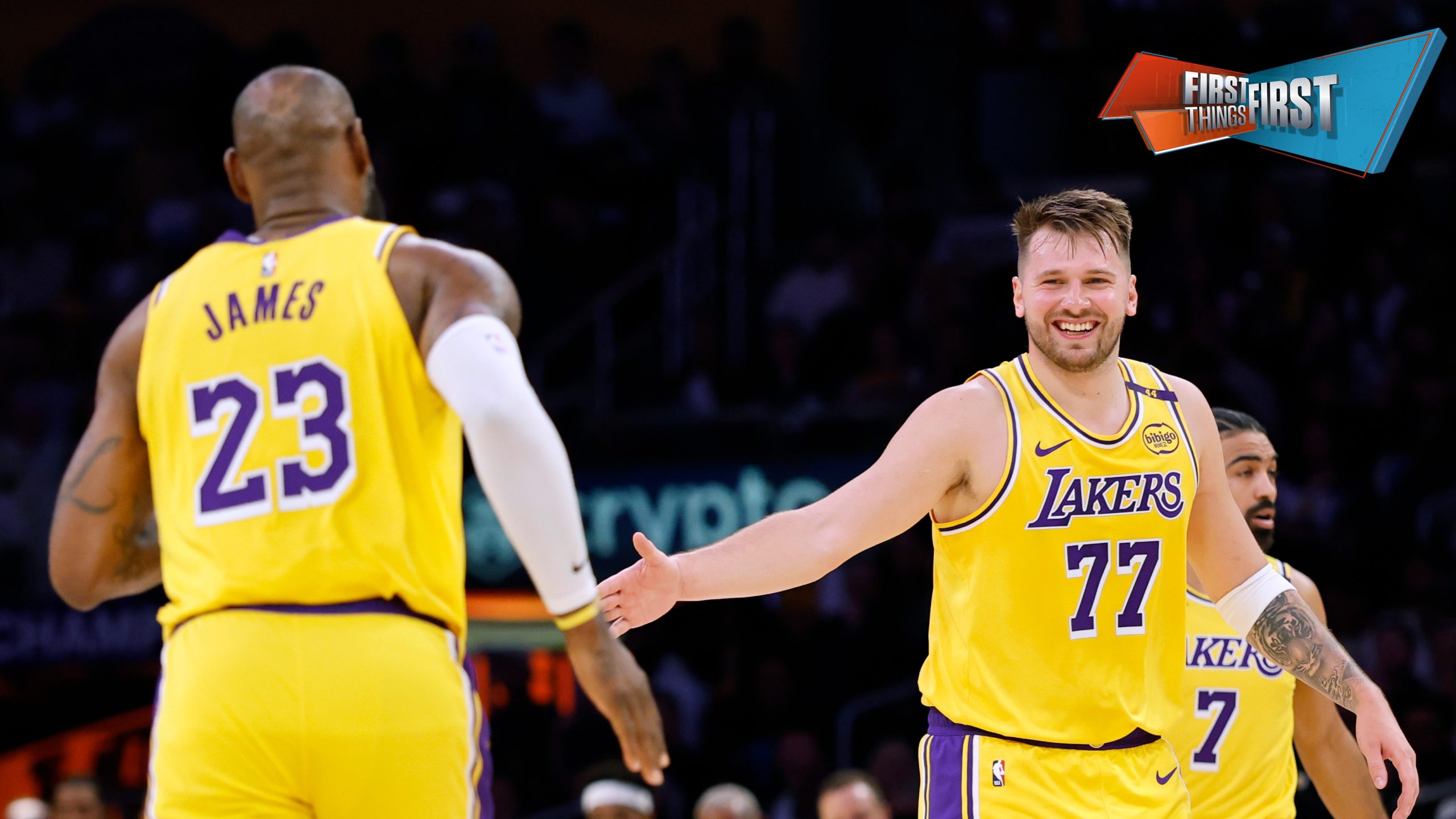 Nick picks the Lakers to win the NBA Championship after they beat the Knicks | First Things First