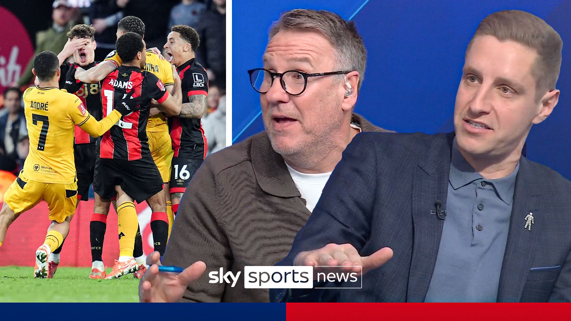 Paul Merson and Michael Dawson slam Matheus Cunha for red card against Bournemouth