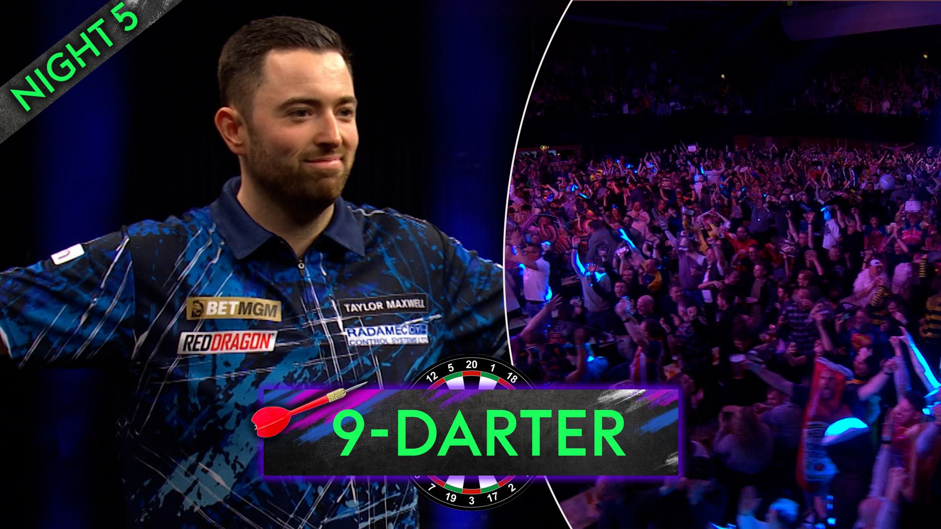 Premier League Darts: Luke Humphries ROCKS Brighton with nine-darter!