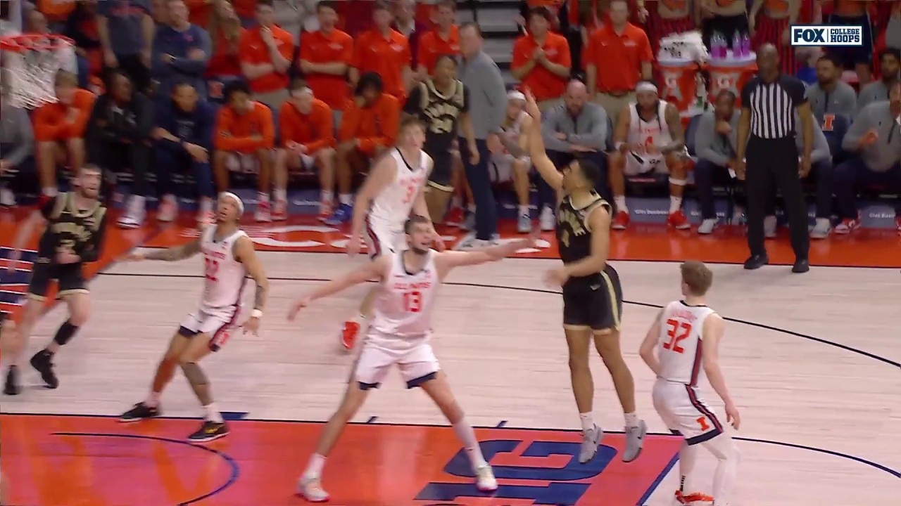 Purdue's Trey Kaufman-Renn sinks floater to score his 1,000th career point