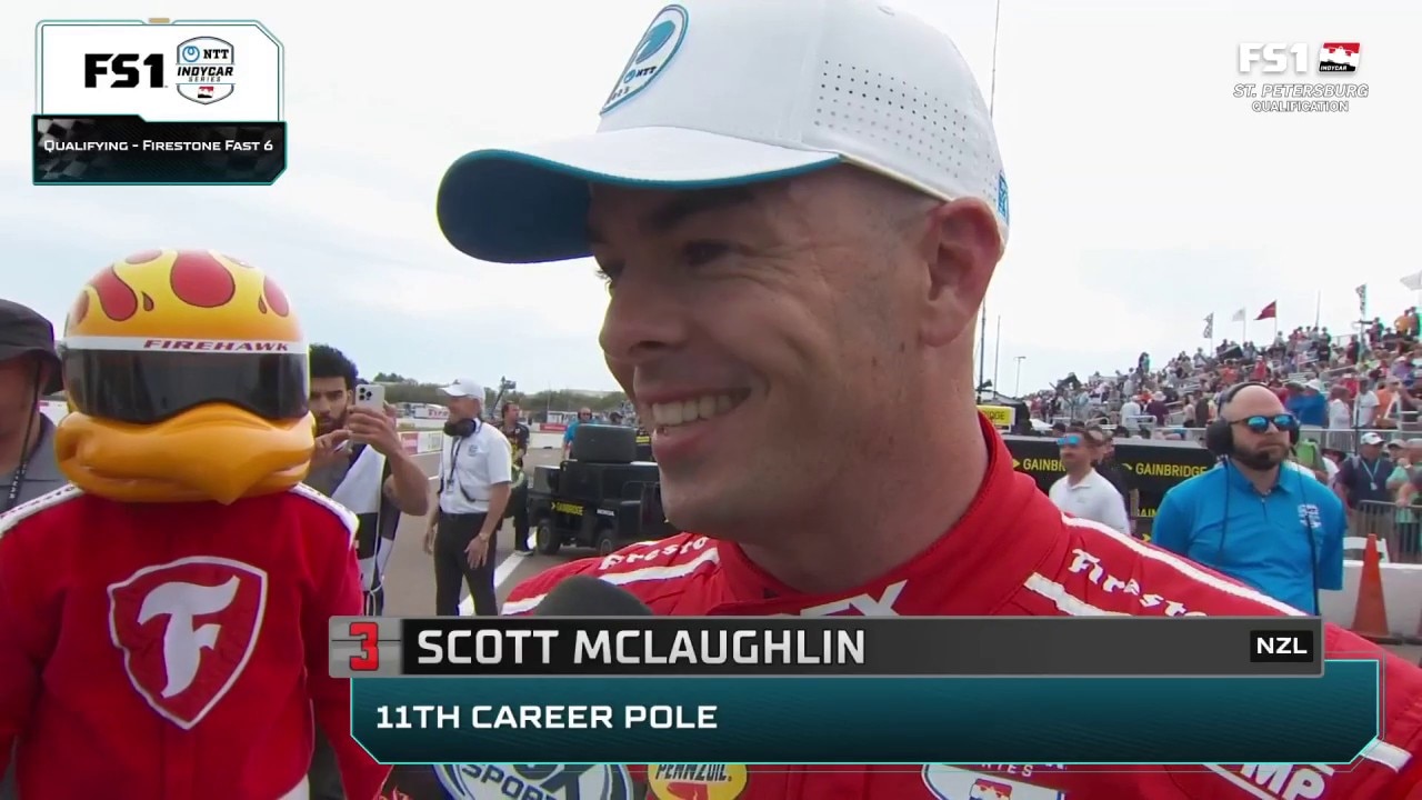 Scott Malughlin on 11th career pole win: 'Immaculate vibes we like to say' | INDYCAR on FOX