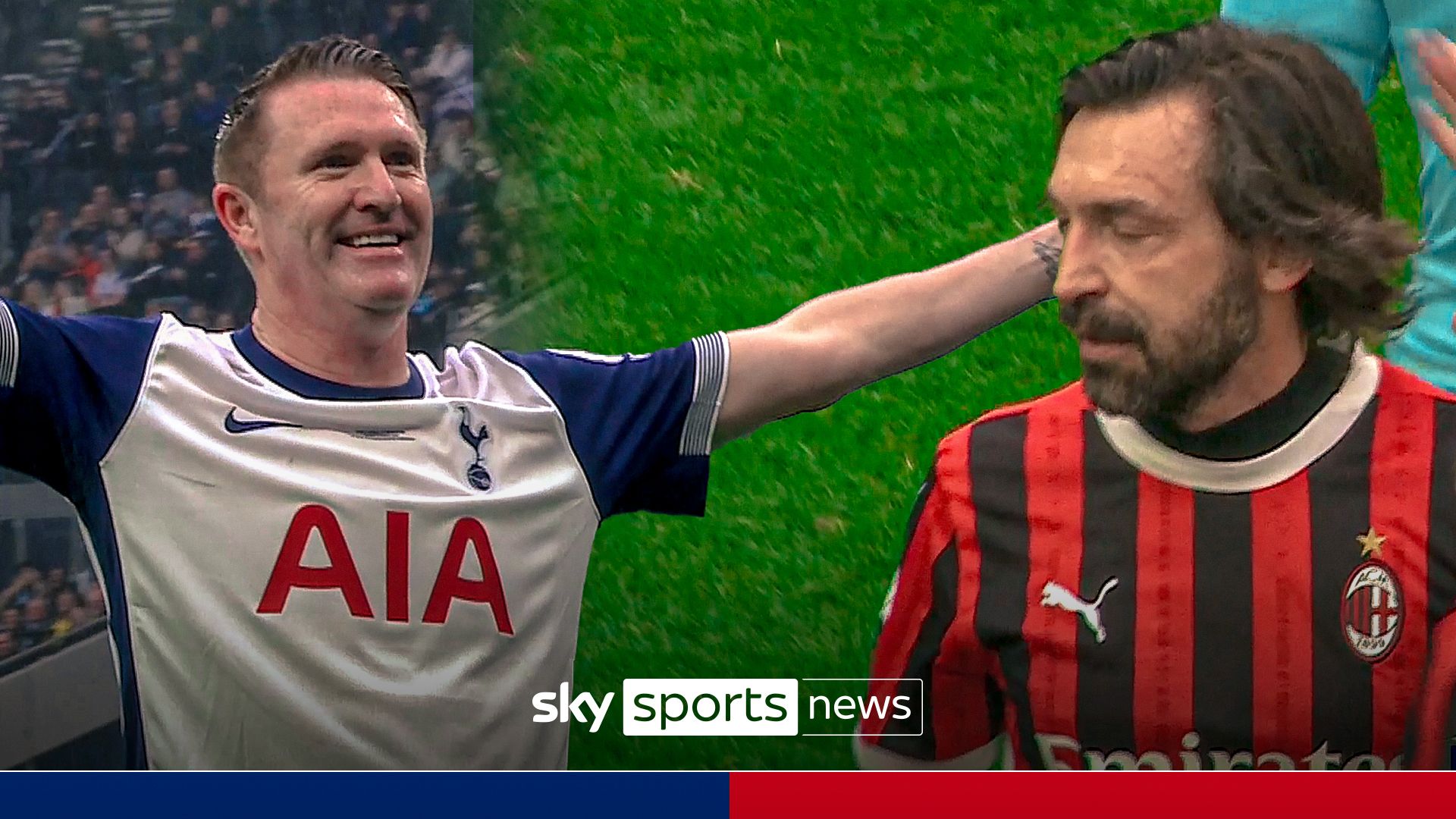 Spurs Legends beat AC Milan Glorie | Charity match highlights