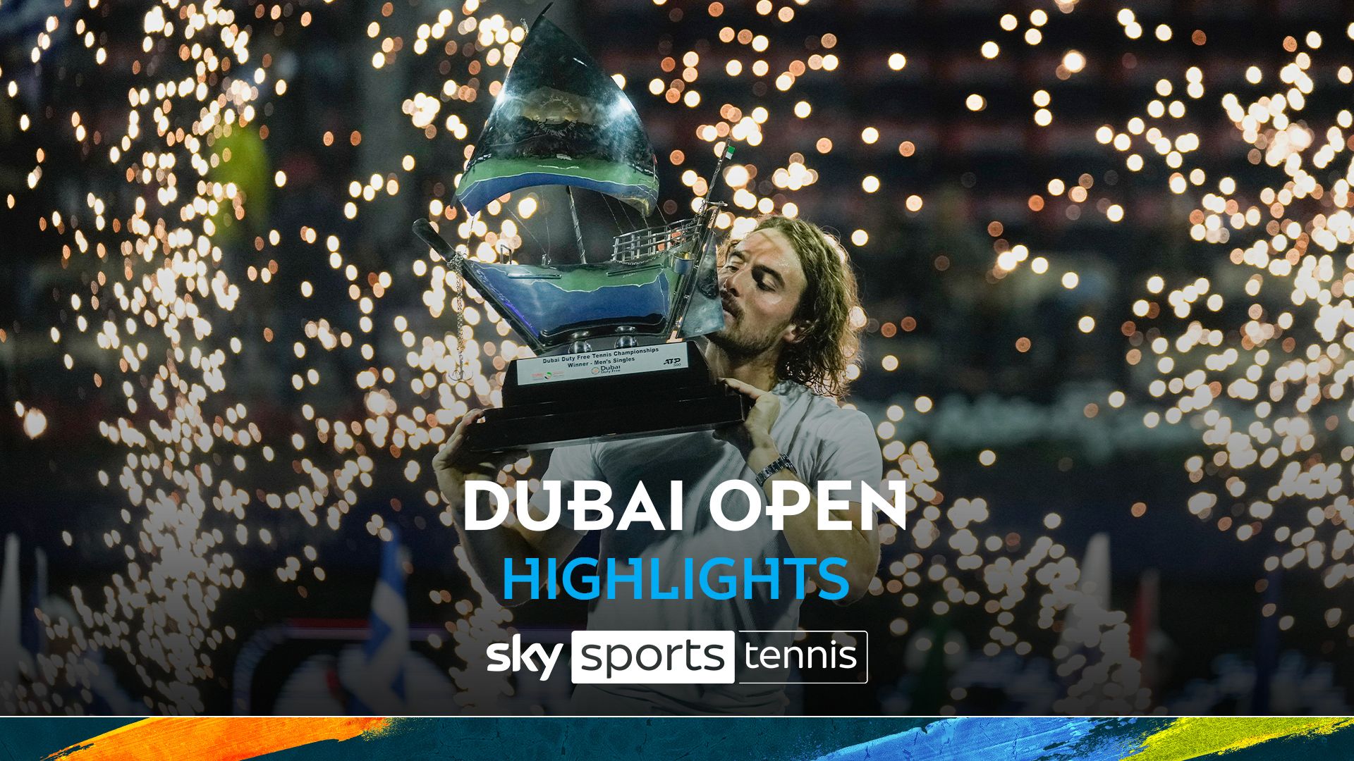 Stefanos Tsitsipas vs Felix Auger Aliassime | Dubai Open highlights